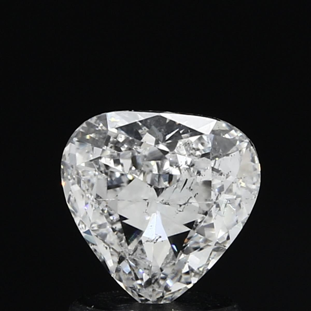 0.98 Carat F-SI2 Excellent Heart Diamond Image 