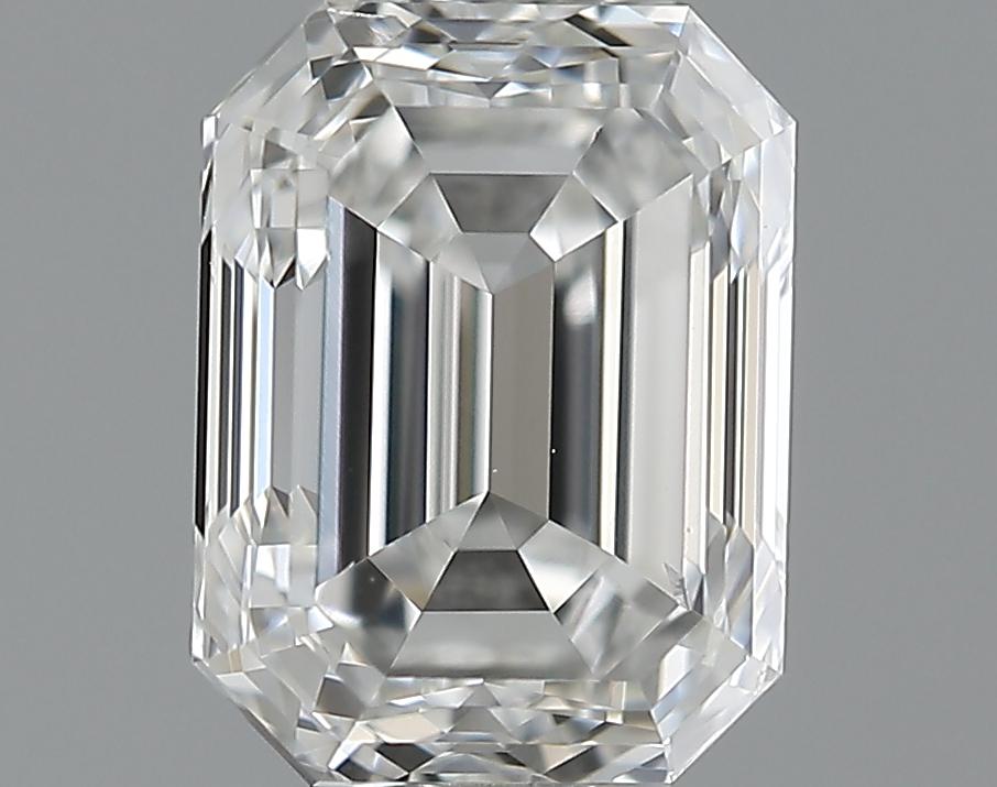 1.00 Carat F-VS2 Ideal Emerald Diamond Image 