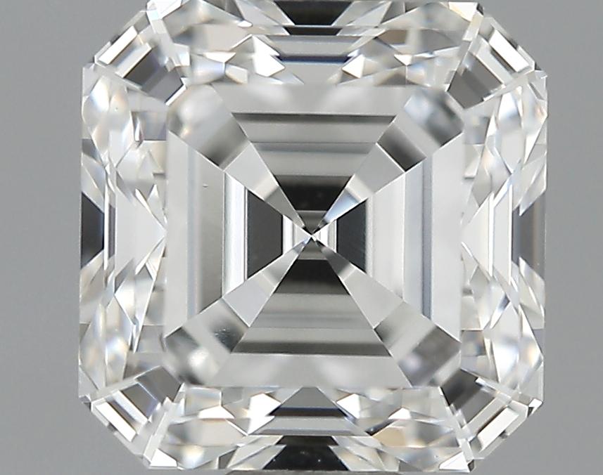 1.00 Carat F-VVS2 Ideal Asscher Diamond Image 